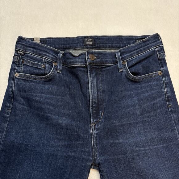 Citizens of Humanity Rocket Crop Mid Rise Skinny Blue Jeans Dark Wash Size 31 - Picture 5 of 16